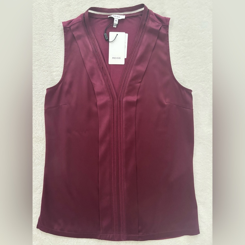 Reiss Burgundy Tank Top